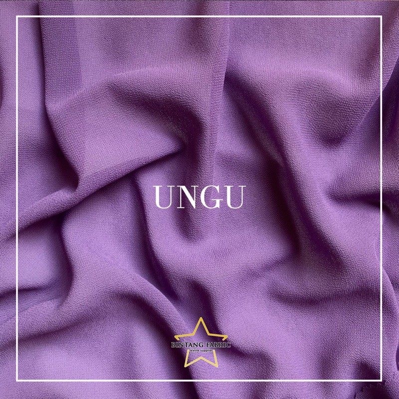 Bahan Kain Ceruti Ceruty Baby doll Premium 1/2 meter-Ungu