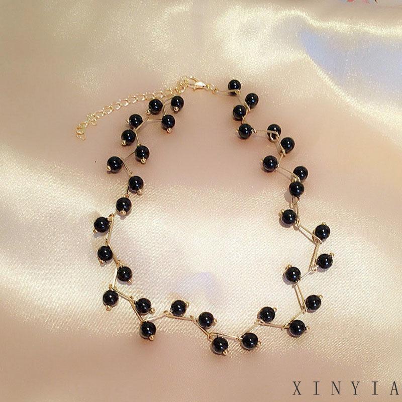 Xia.id Kalung Choker Mutiara Imitasi Untuk Wanita