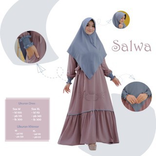 GAMIS SET KHIMAR SALWA Syar'i by FFH (Fafa Hijab)