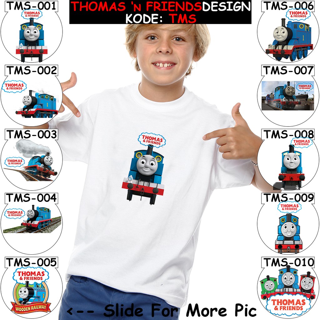  FREE NAMA  Kaos Anak  THOMAS n FRIENDS Kode TMS 