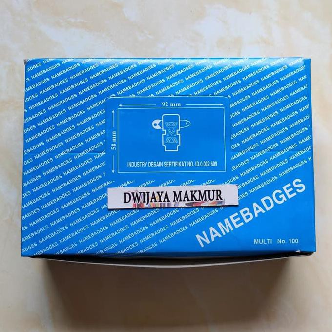 

Name Badges (50Pcs) Dwija522 Kualitas Baik