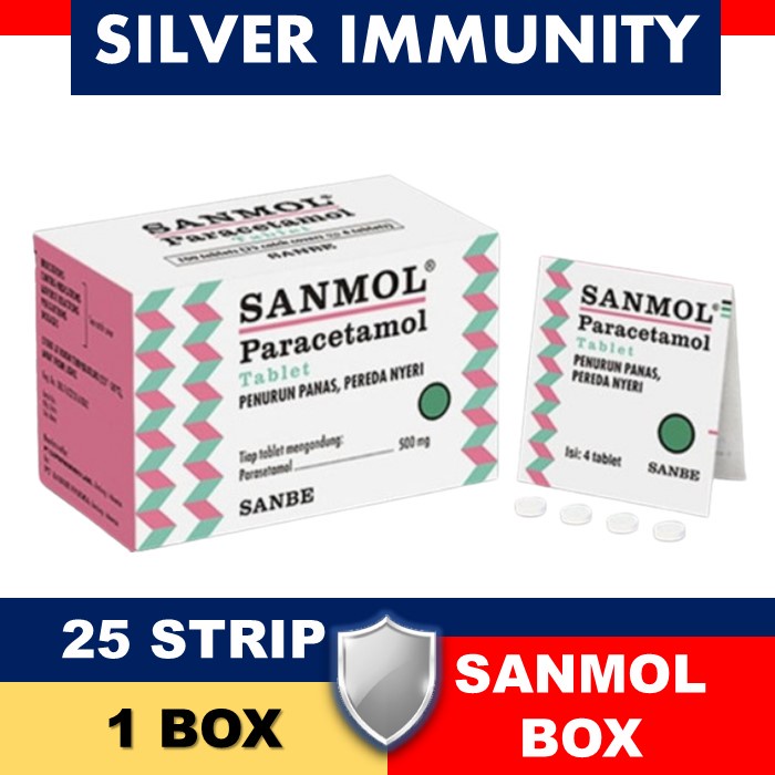 SANMOL TABLET BOX 25 STRIP