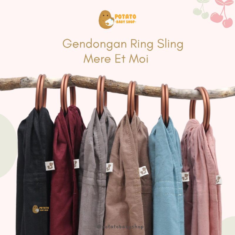 MERE ET MOI - Gendongan Cukin Ring Sling 2in1 Apron Menyusui