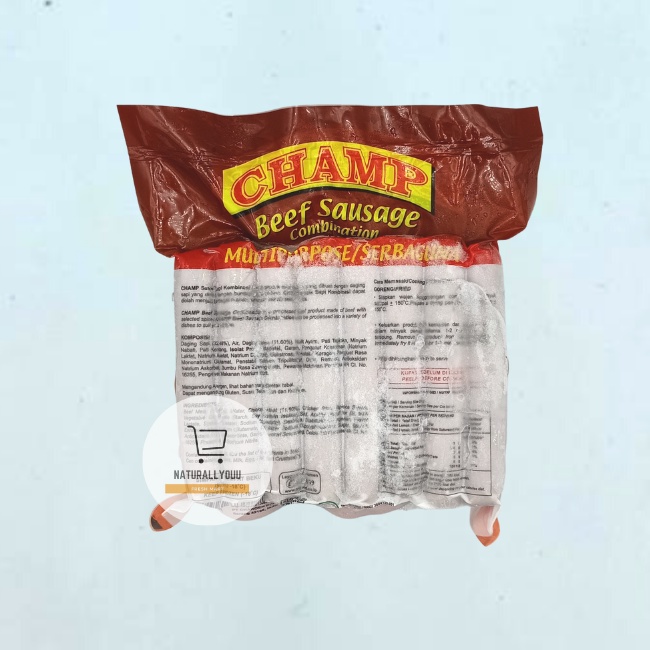 Champ Sosis Sapi 375gram Beef Sausage 375 gram