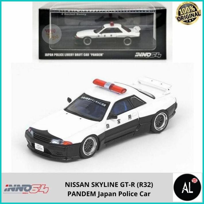 Al Inno 1/64 Nissan Skyline Gt-R (R32) Pandem Japan Police Car Inno64
