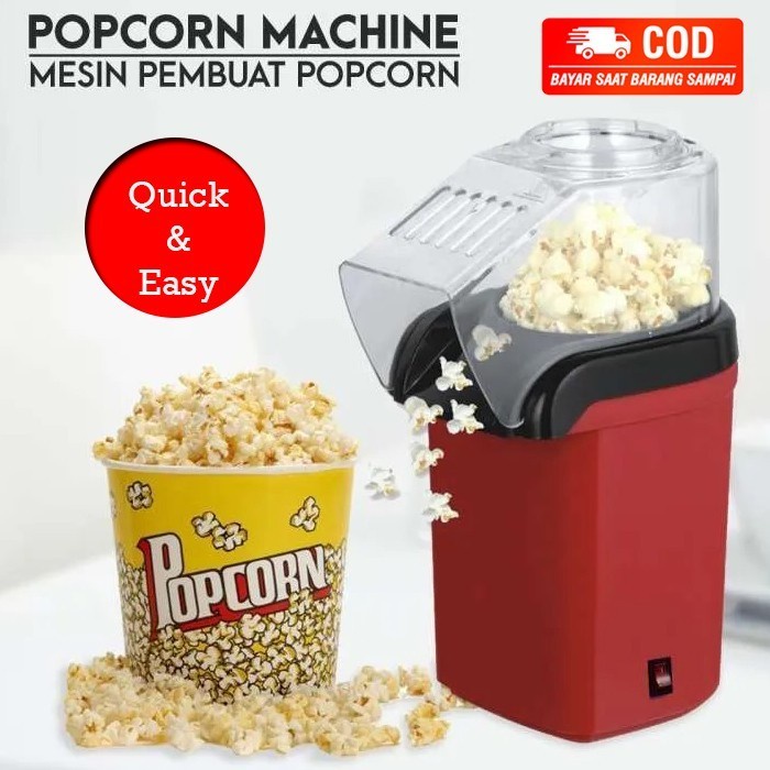 Mesin Pembuat Popcorn Alat Mini Popcorn Maker Elektrik Oil Free