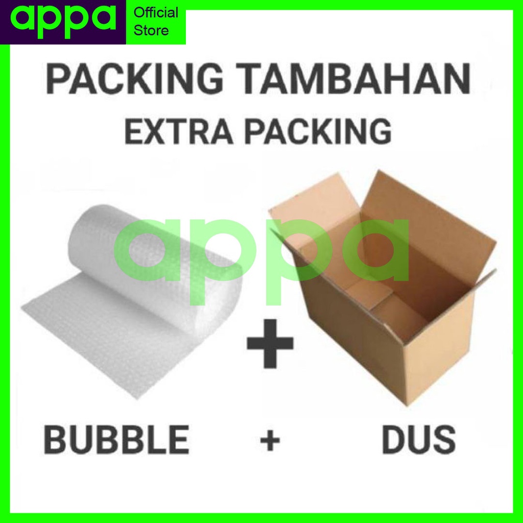 

Extra Kardus Packing dan Bubble Warp