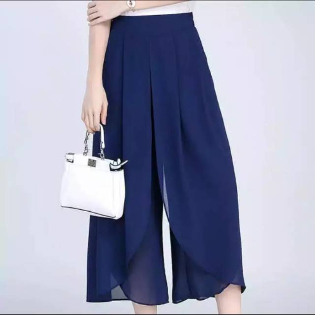 Celana Casual Sifon gaya korea wanita dewasa model terbaru - fashion Yifei