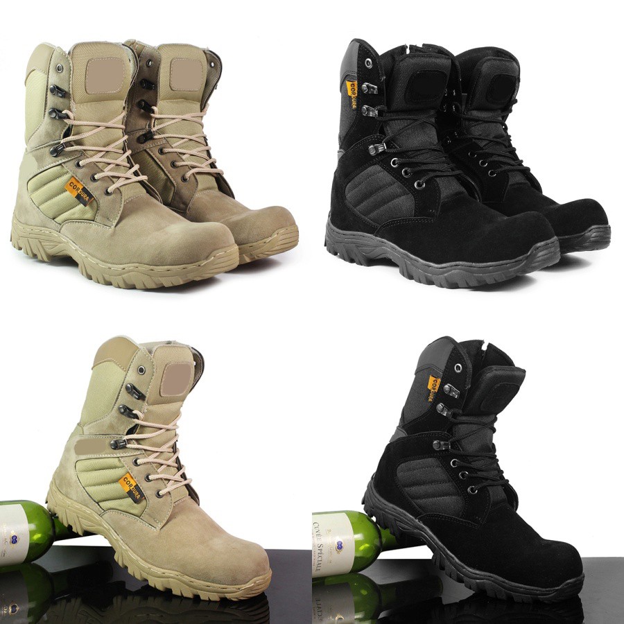 Sepatu Safety Boots USA Cordura Tinggi 8inc Sepatu Safety Ujung Besi Murah Berkualitas