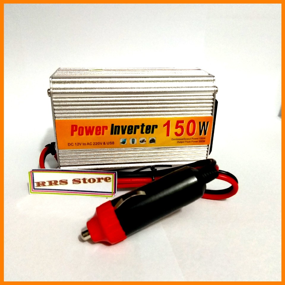 Power Inverter mobil 150w DC 12v To AC220v  Ada Colokan Port Usb sparepart lainnya power inverter