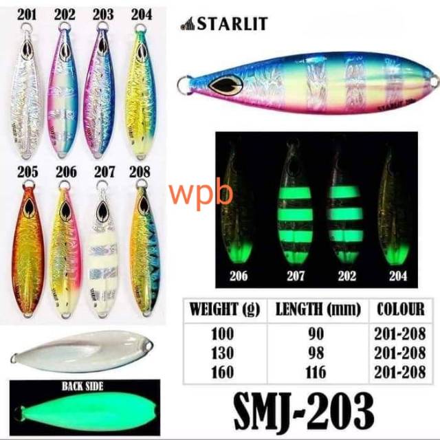 METAL / SLOW JIG STARLIT &quot;SMJ-203&quot; 130gr