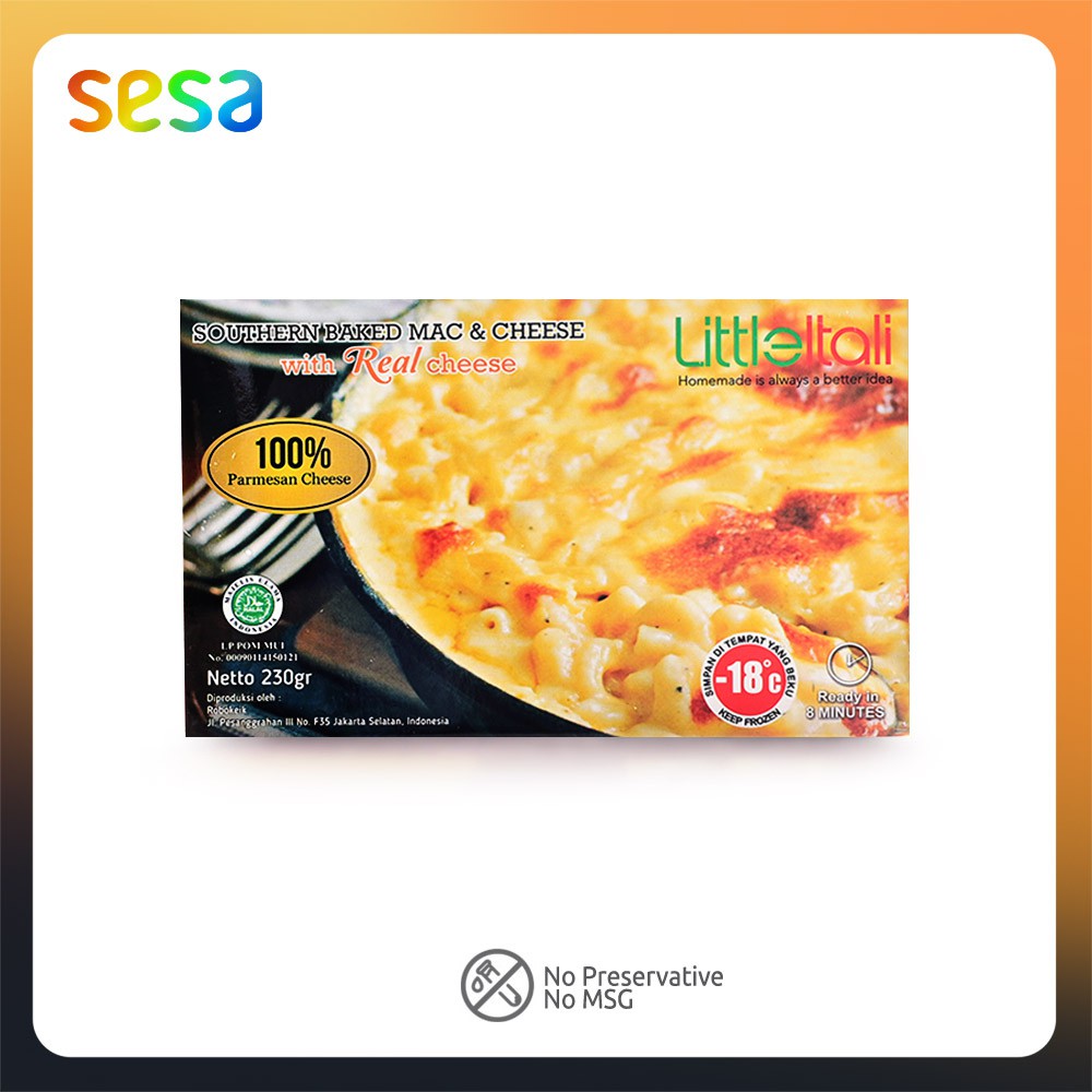 

LITTLE ITALIL Southern Baked Mac & Cheese 230gr - NON-MSG