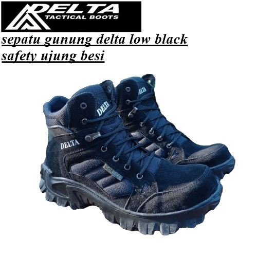 SEPATU DELTA PENDEK HITAM SEPATU DELTA SAFETY SEPATU DELTA TACTICAL BOOTS LOW