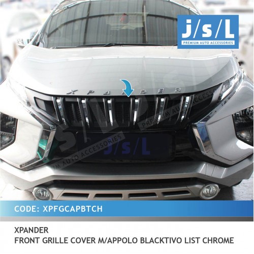 GRILL XPANDER M/APOLLO HITAM GLOSY LIST CHROME JSL