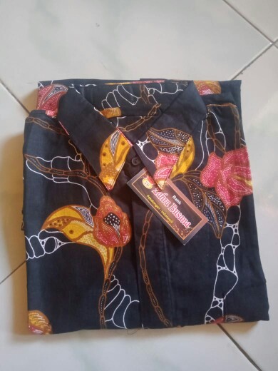Kemeja Batik Pria Lengan Panjang  Size M L Xl Xxl Bswart Batik  Hrb026
