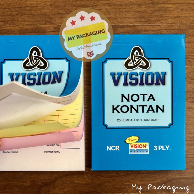 Buku Nota Kontan Kecil Rangkap 3 ply NCR / K3 - 25 Lembar @ 3 Rangkap