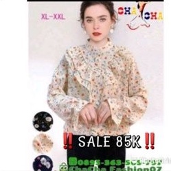 BLOUSE BUNGA RB/BLOUSE WANITA MOTIF/BLOUSE WANITA IMPORT/BLOUSE WANITA