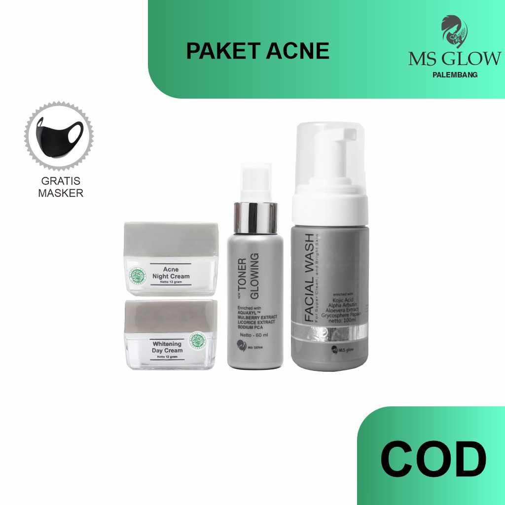 MS GLOW PAKET ACNE SERIES | Shopee Indonesia