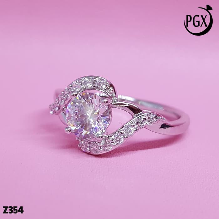 Cincin Berlian Replika Perhiasan Xuping Asli Original Lapis Emas Z354