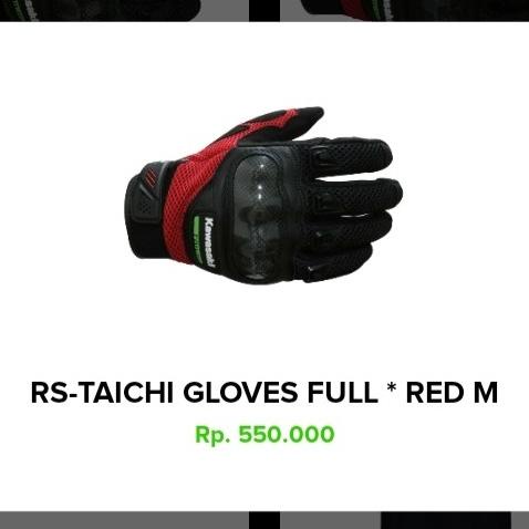 RS-TAICHI Gloves Full Carbon Kawasaki Apparel KODE 280
