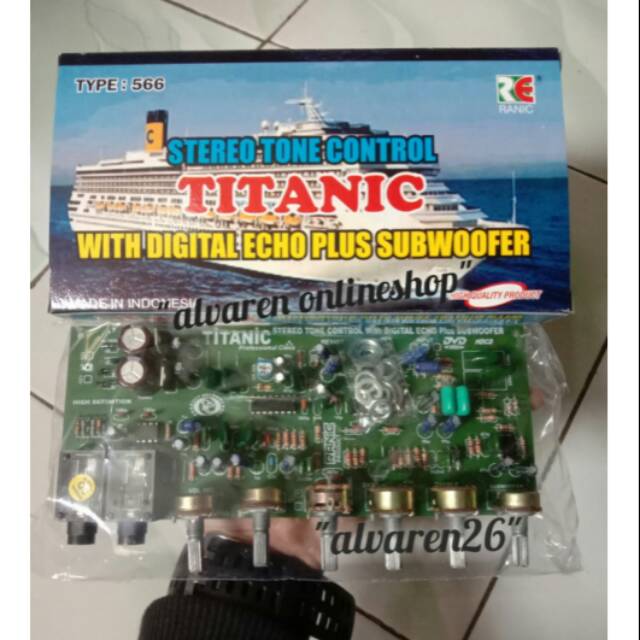 Kit Tone Control Stereo Mic Echo Plus Subwoofer