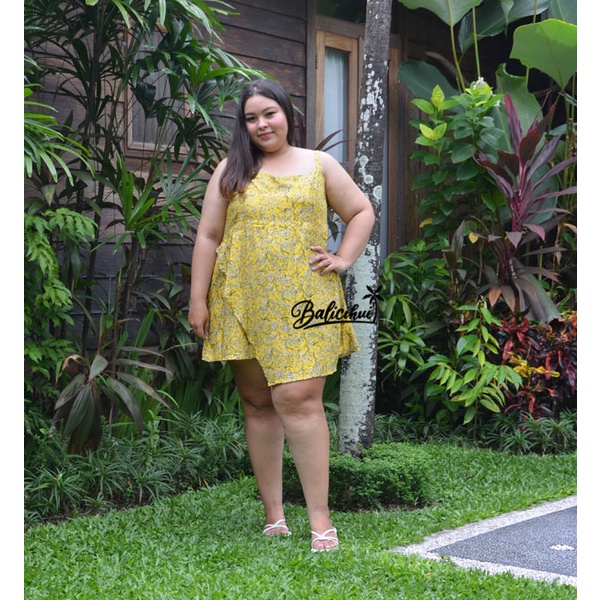 Balicihui Dress Monica Dress Jumbo Plus Size Dress Wanita Dress XXL XXXL 3XL Dress Pendek Wanita