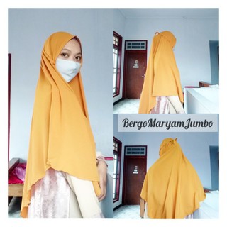 NEW Bergo  Maryam  Jumbo Size XL Bergo  Maryam  Tali Size XL 