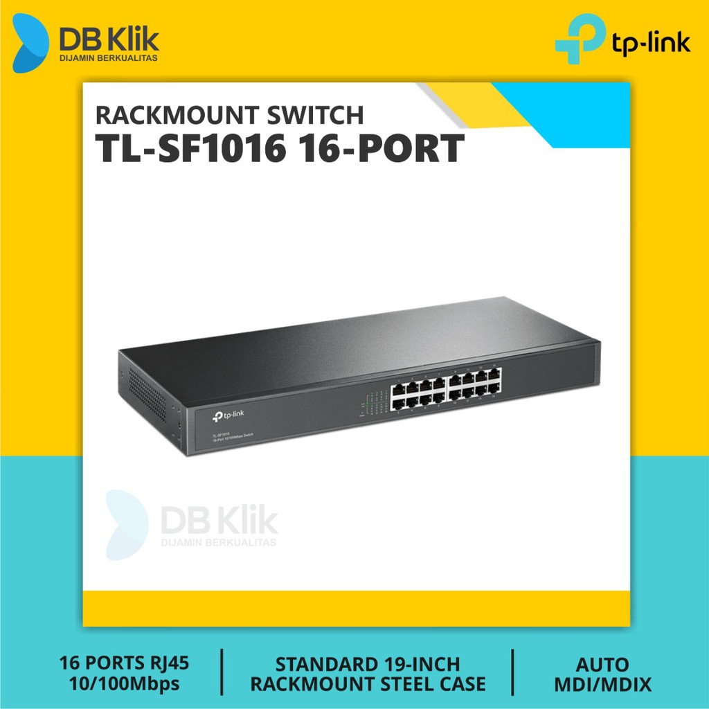 Switch TP Link TL-SF1016 Rackmount 16 Port - TPLink TL SF 1016