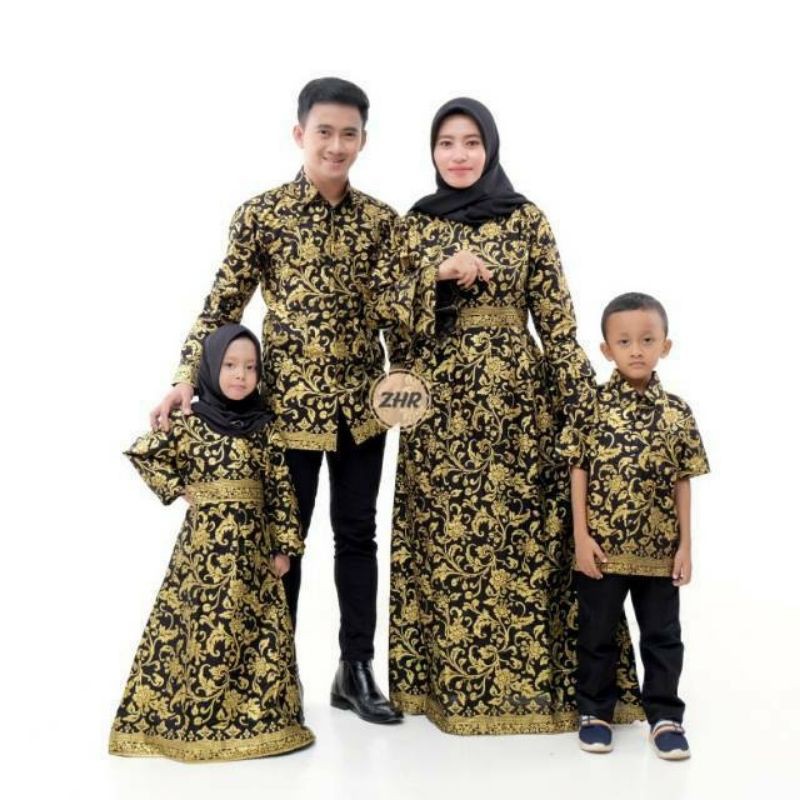 ( COUPLE KELUARGA )Maura Couple - Sania Ruflle Batik Couple Ori Ndoro Jowi - BAKUNG PRADA