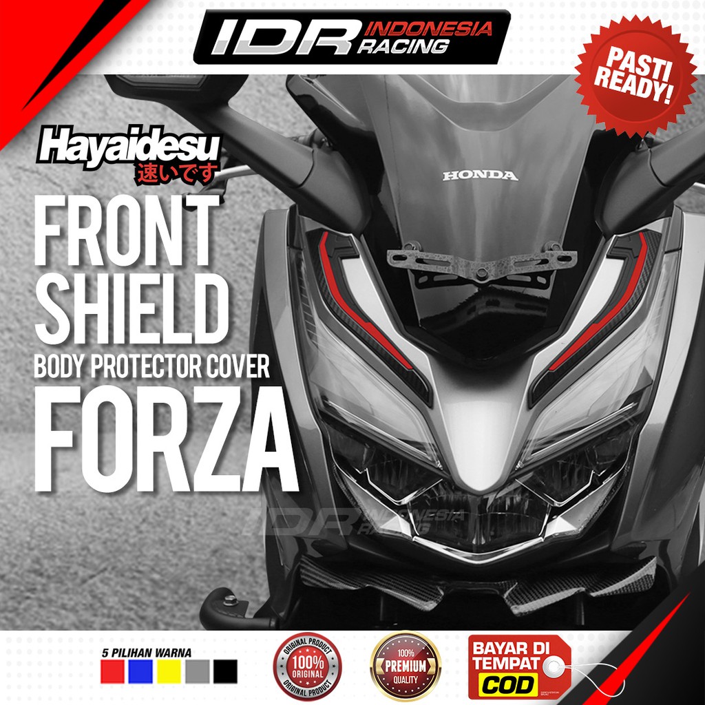 Hayaidesu Honda Forza Front Shield Cover Body Protector Aksesoris Variasi