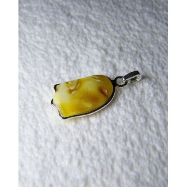 Natural Baltic Amber Pendant Sterling Silver 925 JAR109