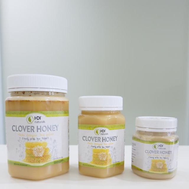 [TERMURAH] CLOVER HONEY HDI 500gr ORIGINAL | MADU BEE POLLEN