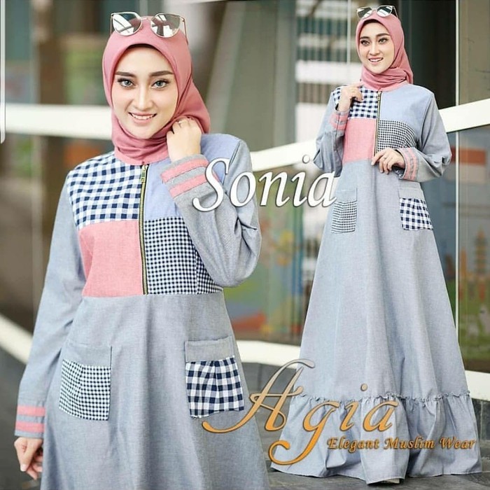 gamis terbaru gamis crinkle pakaian wanita dress muslim gamis brukat premium gamis dewasa M5T3 gamis