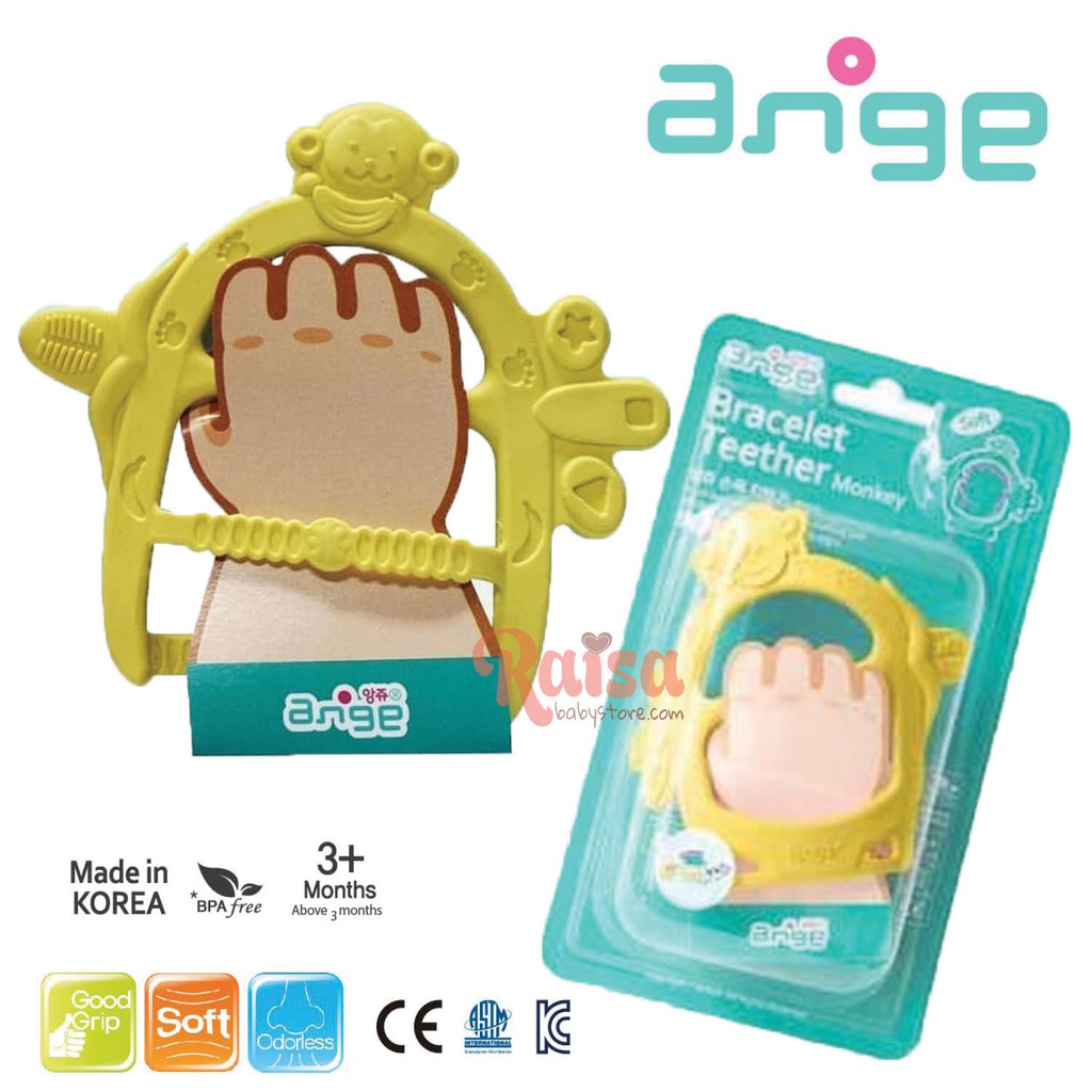 Ange Bracelet Teether Monkey case Gigitan Bayi Premium 