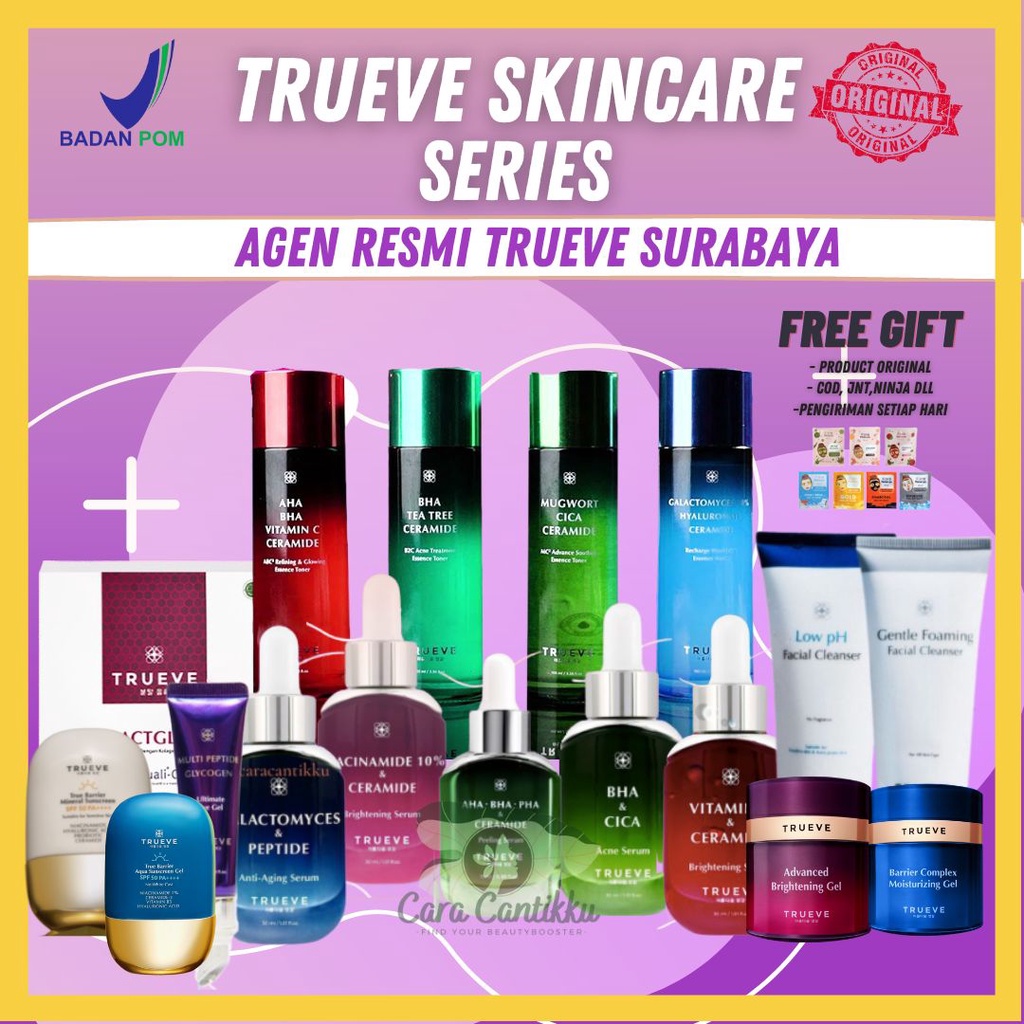 TRUEVE (NEW FORMULA) LUMINOUS DARK SPOT & CERAMIDE Skincare Brightening Serum 30 ML Serum Wajah (Fre