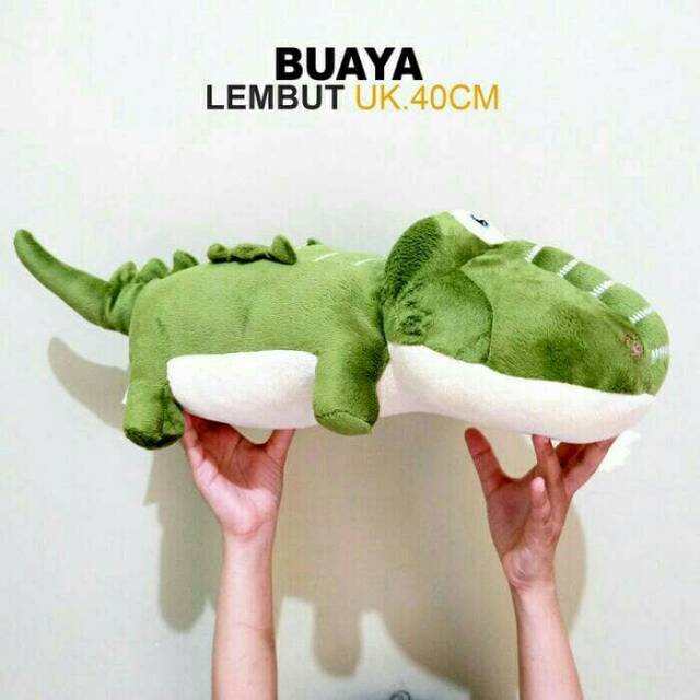 Sale promo boneka buaya bahan yelvo lembut