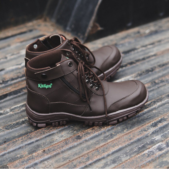 Sepatu Kickers Morisey Boots Safety Tracking PDL PDH ujung BESI - KICKERS MORISEY PDL