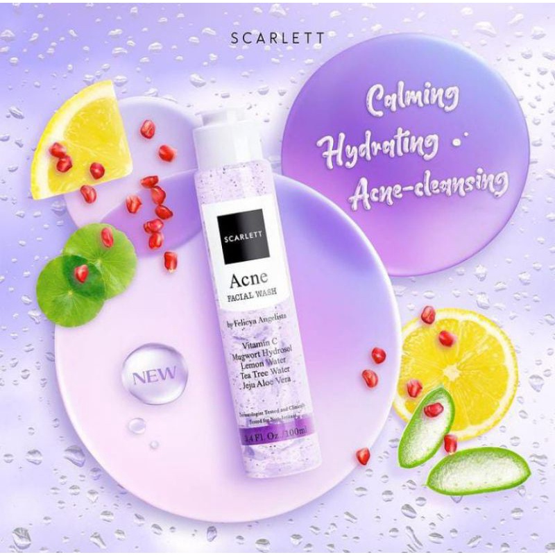 Jual Scarlett Face Wash Acne Brightening By Felicya Angelista Indonesia