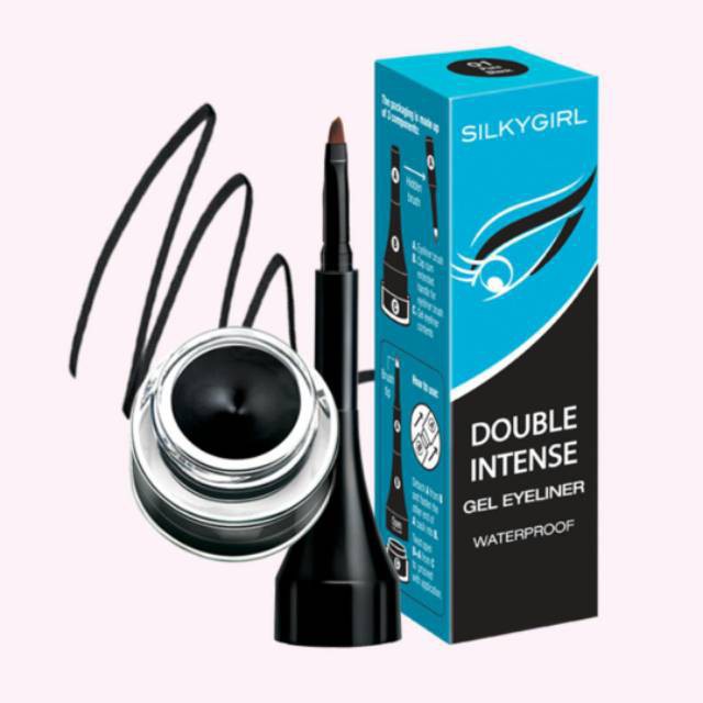 SILKYGIRL Double Intense Gel Eyeliner Waterproof 01 Pure Black