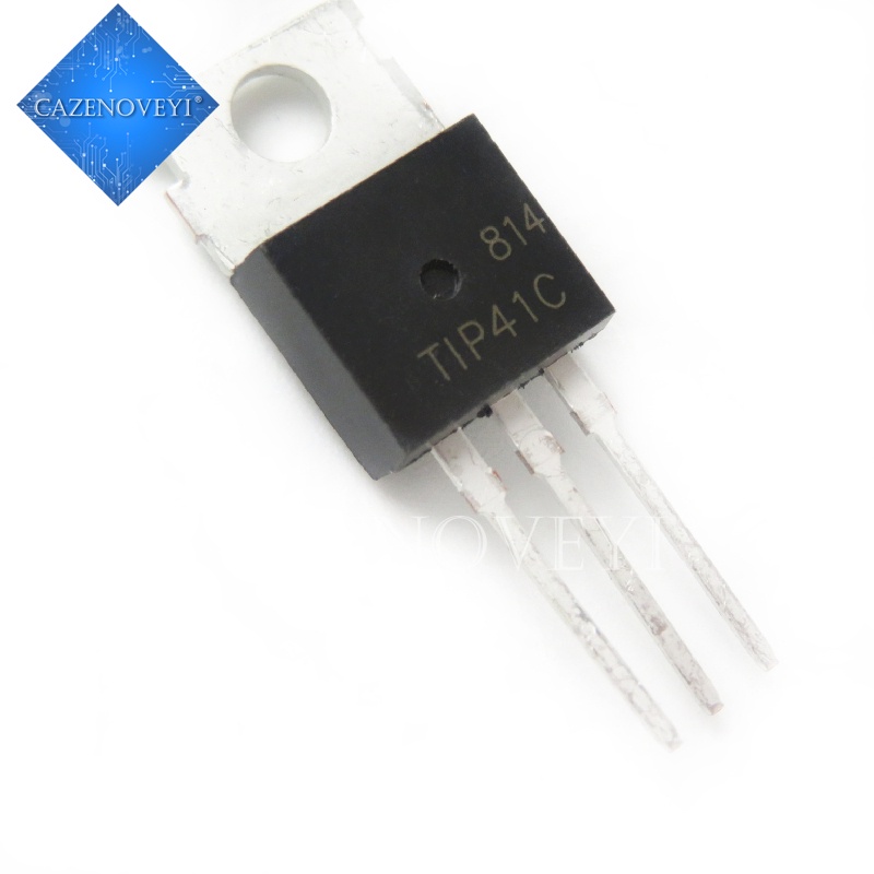 10pcs Transistor Bipolar Tip41C Tip41 To-220 Bjt 6a 100v 65w Npn