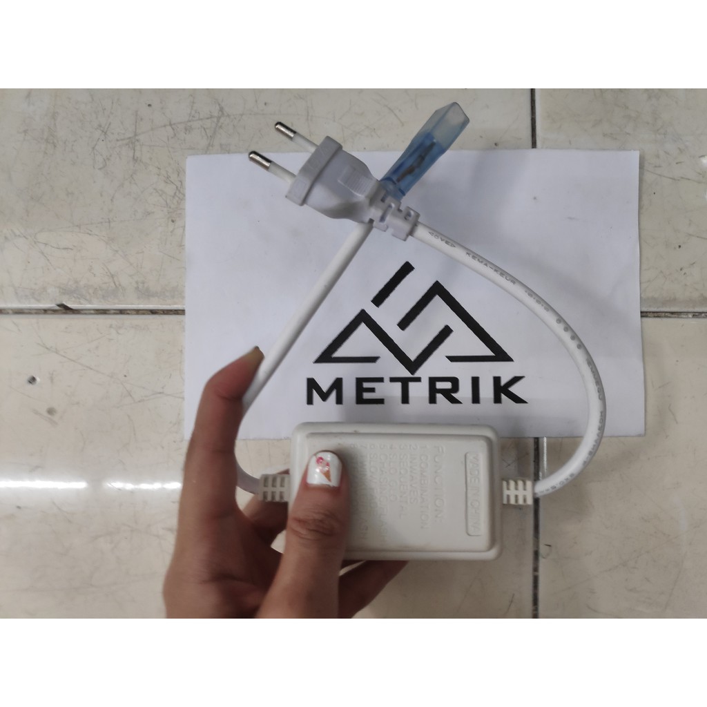 KABEL COLOKAN + KONTROLER PENGATUR KEDIP LED SELANG SMD 5050/ SOKET KONEKTOR ADAPTOR LED STRIP