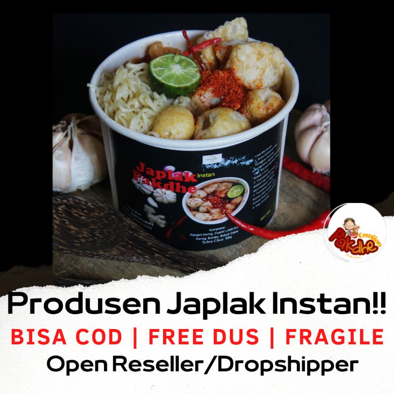 JAPLAK INSTAN /JAPLAK PAKDHE /CUANKI INSTAN/JAPLAK SUKABUMI/CUANKI CUP/MAKANAN INSTAN