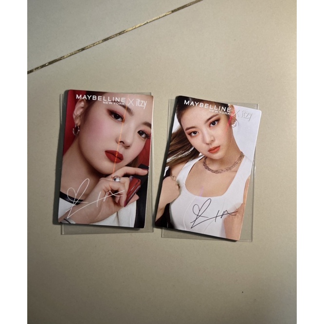 Photocard PC ITZY Lia x Maybelline