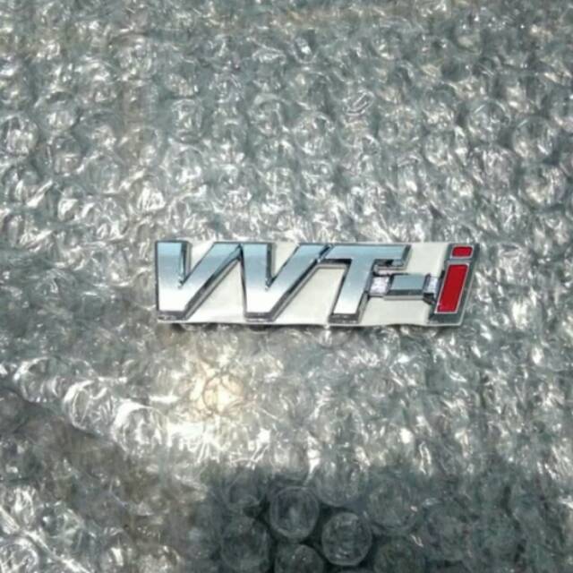 EMBLEM TULISAN VVTI kecil Avanza xenia 7.5CM X 2CM ORIGINAL