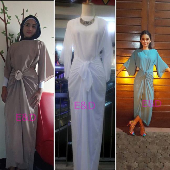 kaftan ikat - Biru Muda BERKUALITAS