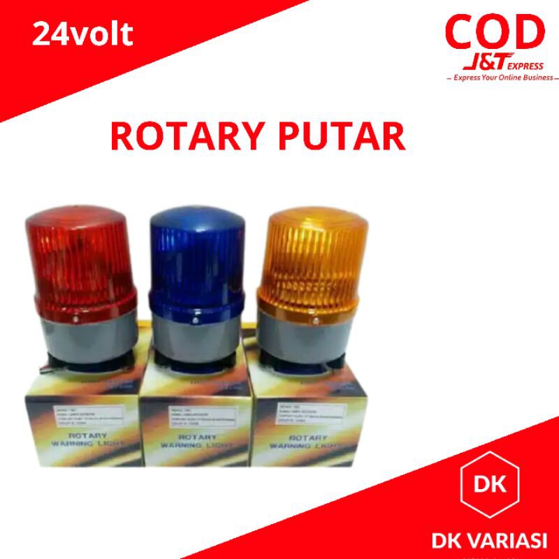 LAMPU ROTARY TRUCK ROTARI PUTAR 24 VOLT BRITAX HALOGEN - KUNING