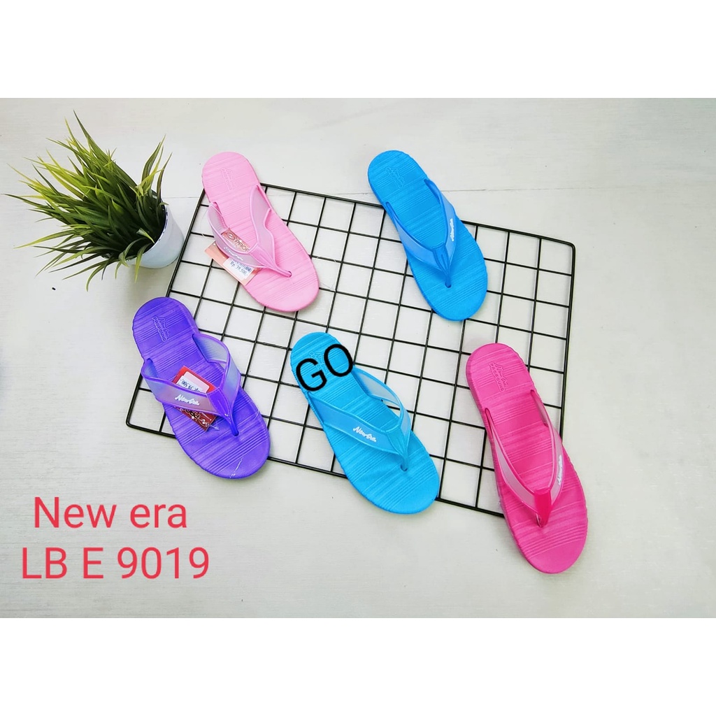 BB NEW ERA LB E 9019 Sandal Jepit Karet Perempuan Sendal Casual Sehari-hari Anti Slip Original