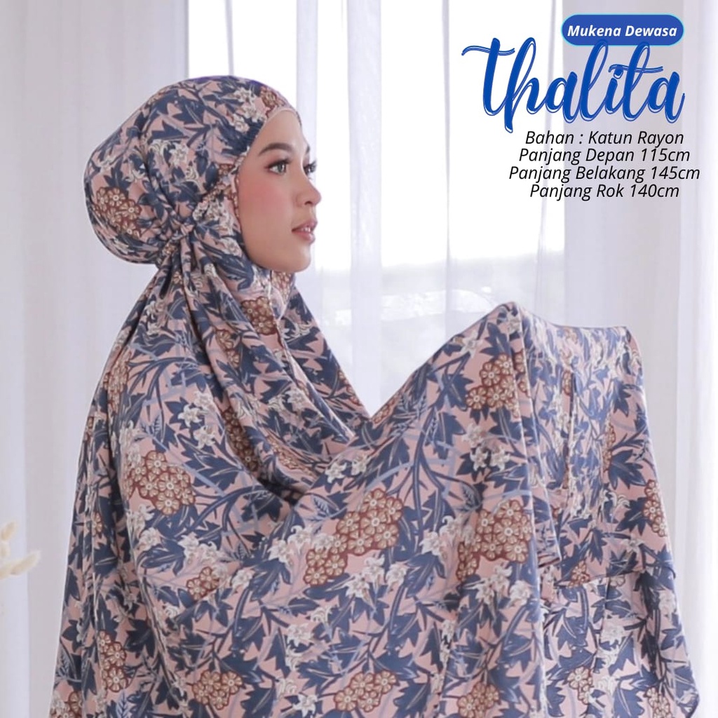 Termurah Mukena Dewasa Thalitha Mukena Jumbo Bahan Katun Rayon Premium Adem Nyaman Dipakai Bisa Cod