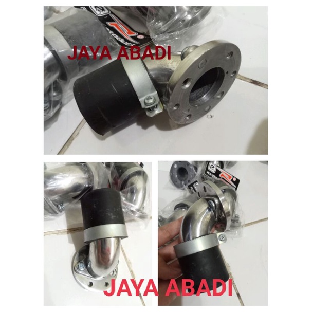 Manipul Intake Leher Intek Miring Karburator PE 24 PE 26 PE 28 Motor Intake Karbu Manipul Karbu moto