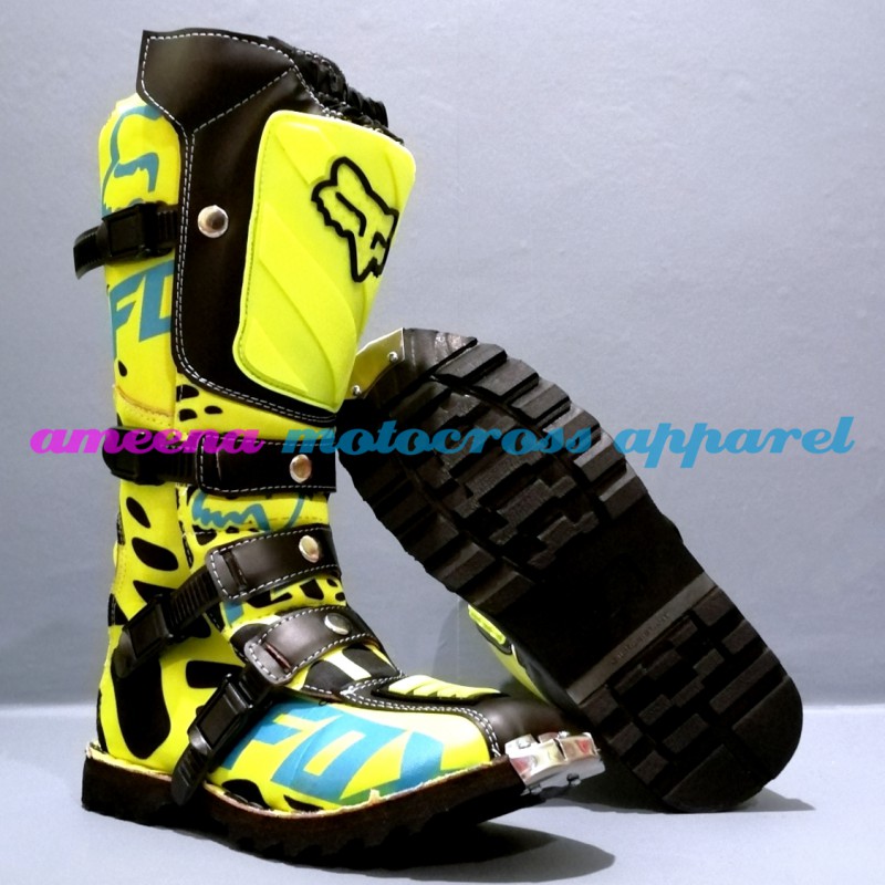 Sepatu Cross Fullprint Besi - Sepatu Trail Motocross - Sepatu MX Adventure - 007